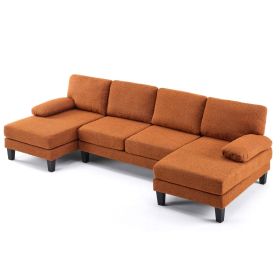Sofa Modern with Removable Cover 111.4 Inches