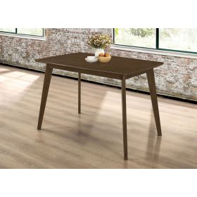 Retro Chestnut Dining Table with Angled Legs