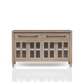 Power Raedy Buffet with Glass Cabinet Doors