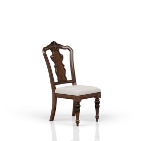 Mahogany Traditional Side Chair Set of 2