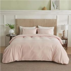 Serta Simply Clean Solid Duvet Cover Twin (Option: Style3)